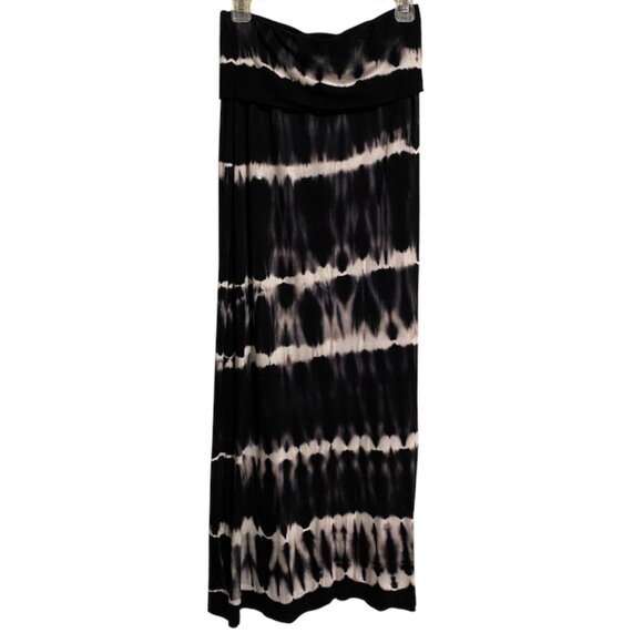 a.n.a. Black and White Tie Dye Maxi Skirt Size Medium - Picture 2 of 10